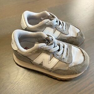 New Balance Kids Light Gray Sneakers